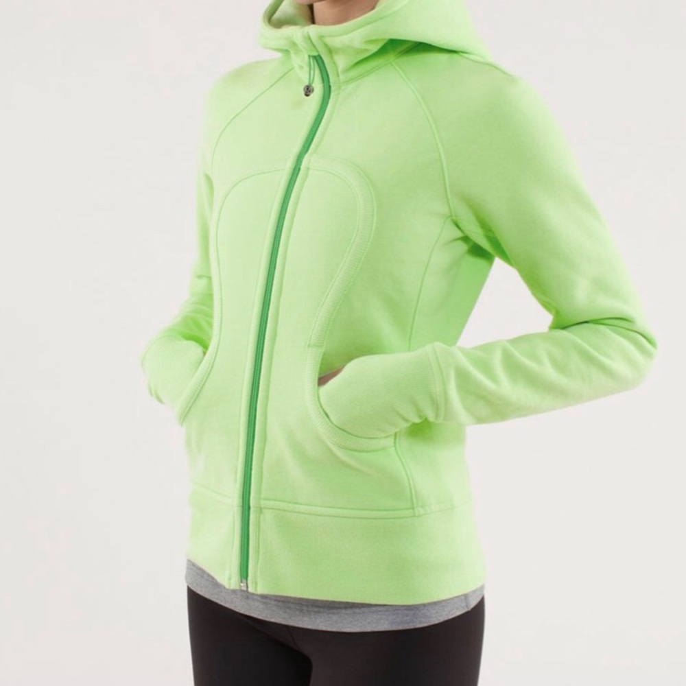 LULULEMON Scuba Hoodie Hooded Lime Green Jacket